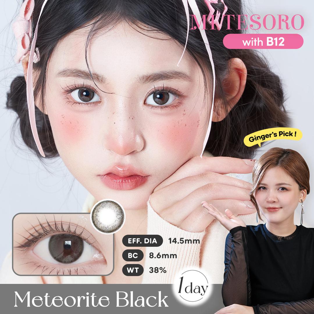 Meteorite Black-Mi Tesoro 1 Day Color Con 10pcs (Eff dia:14.5mm)