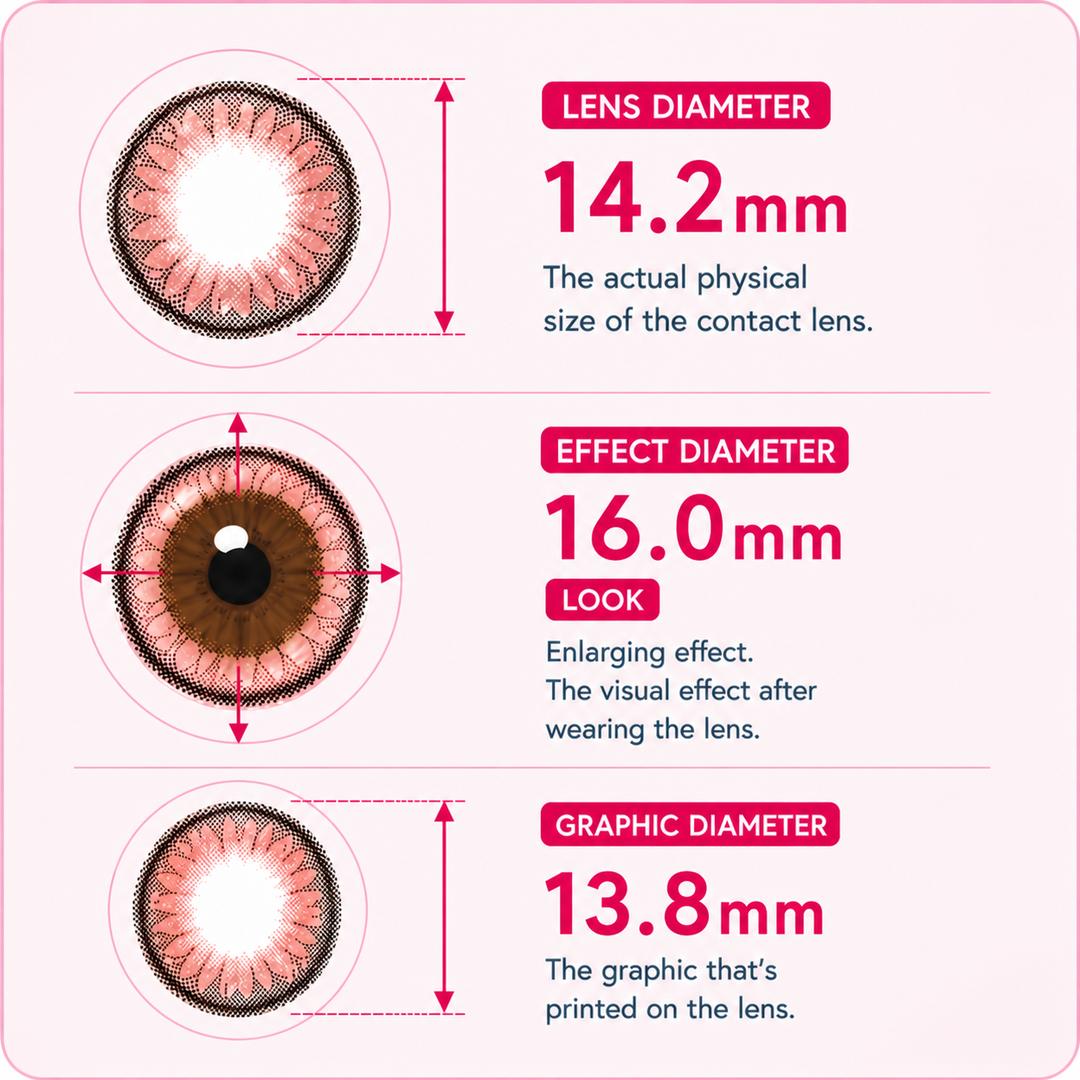 Cloud Brown-Givre Monthly Color Con 2pcs  (Eff Dia:16mm)