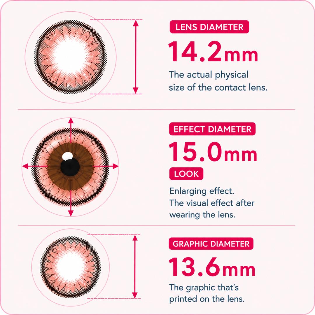 Its Choco -Mi Tesoro Monthly Color Con 2pcs (Eff dia:15mm)