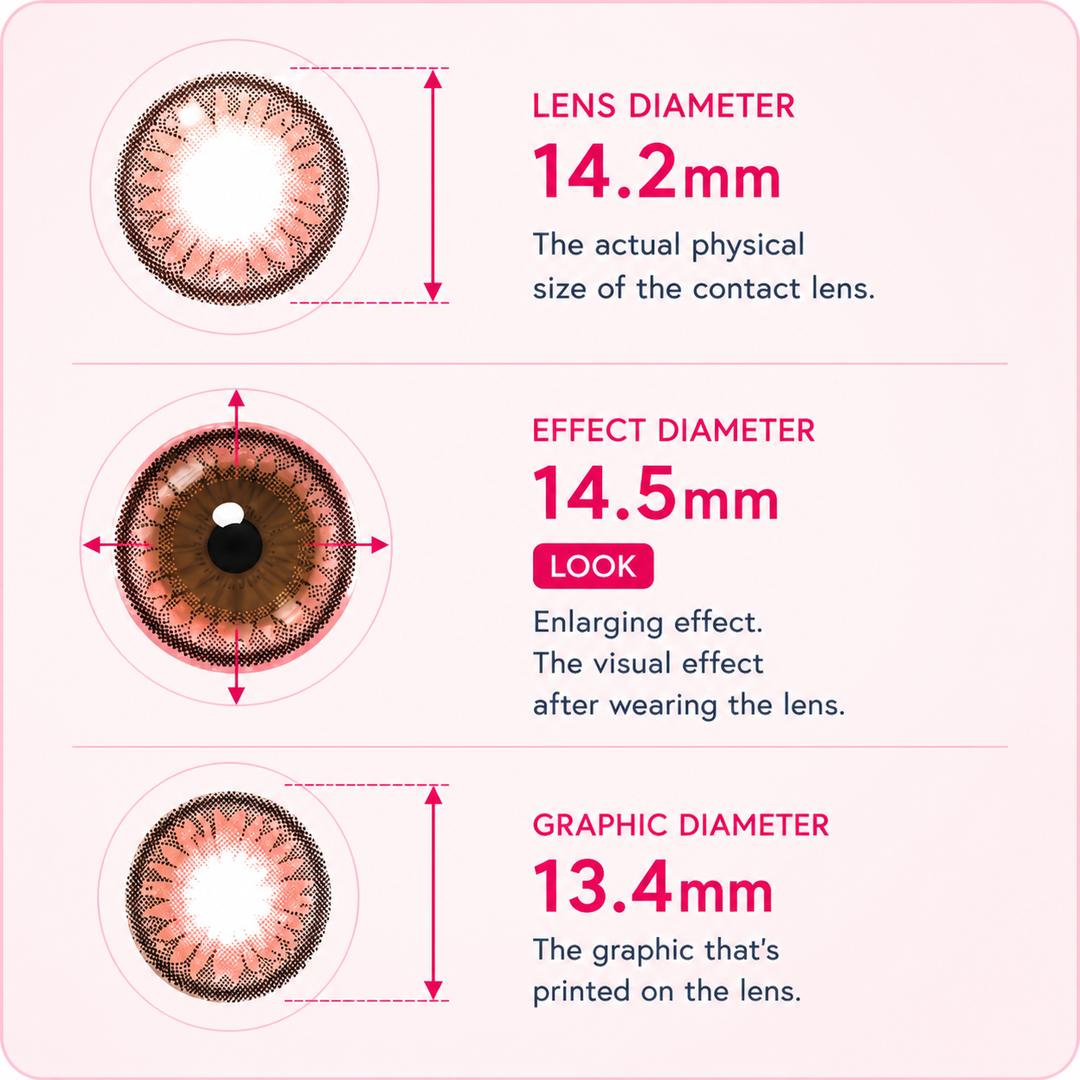 Toffee Grey -Mi Tesoro Monthly Color Con 2pcs (Eff dia:14.5mm)