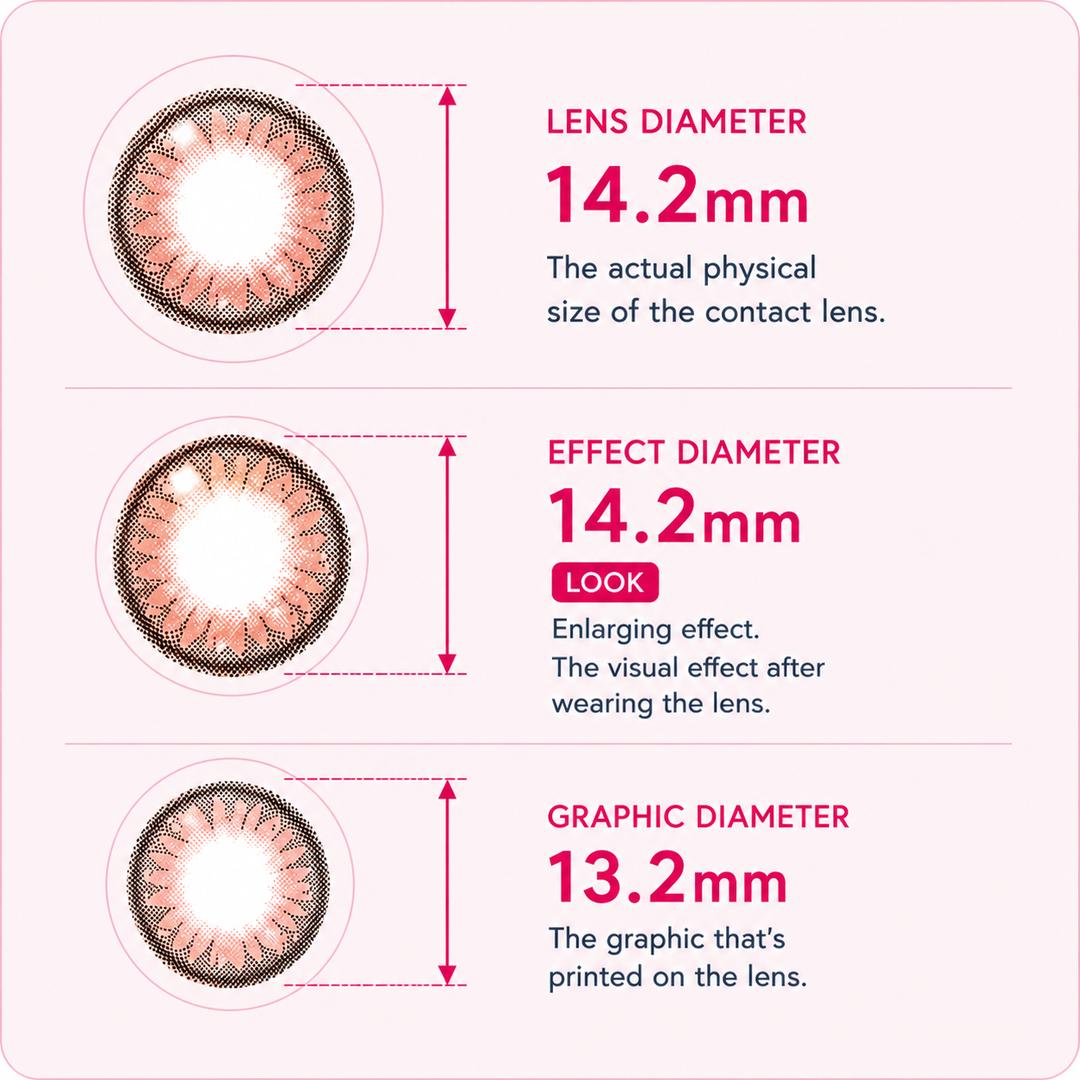 Mirage Beige-Givre Monthly Color Con 2pcs (Eff Dia:14.2mm)