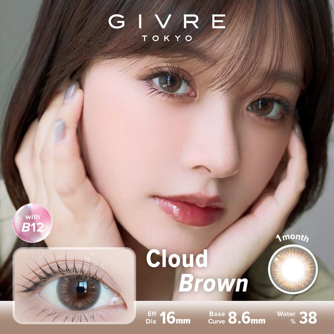 Cloud Brown-Givre Monthly Color Con 2pcs (Eff Dia:15mm)
