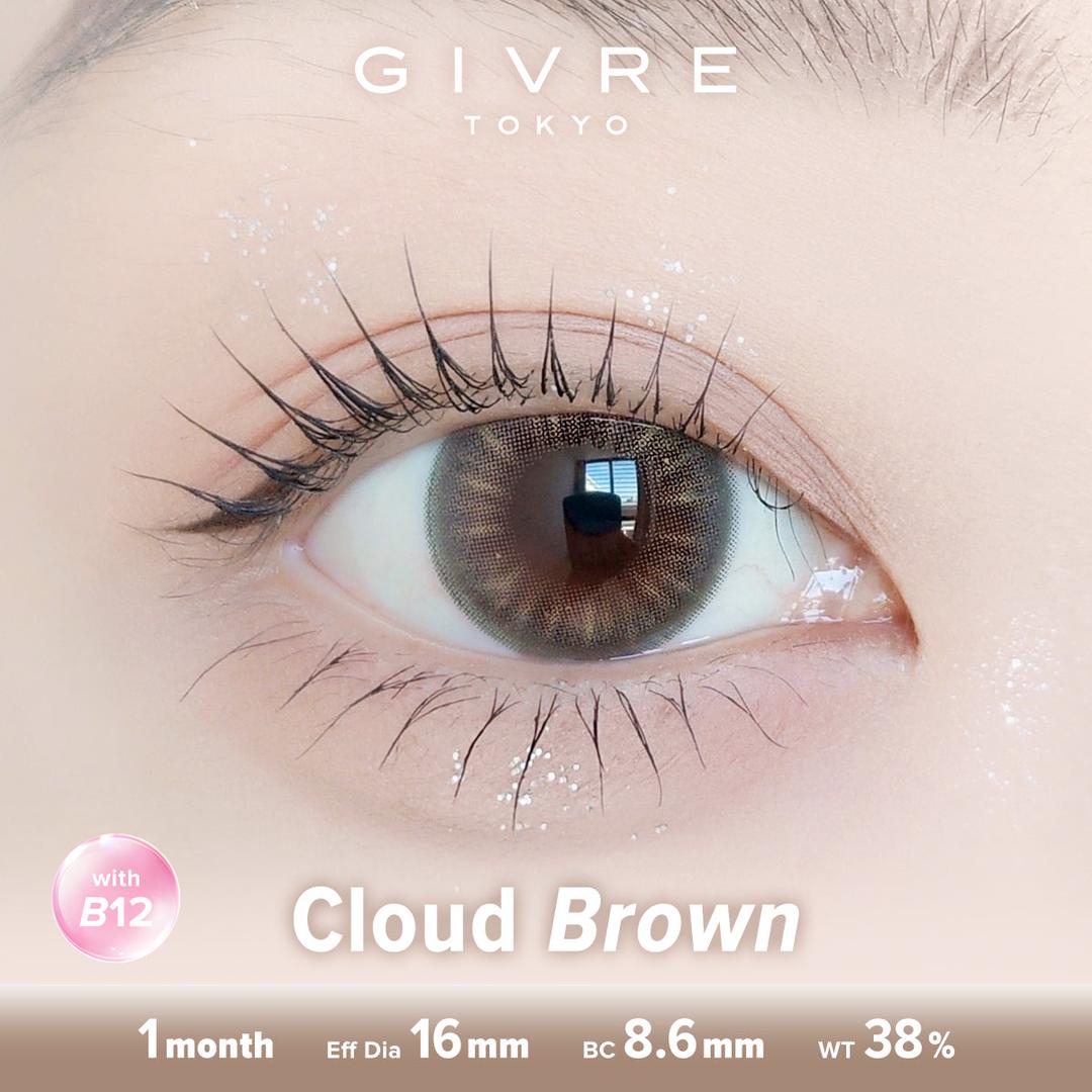 Cloud Brown-Givre Monthly Color Con 2pcs (Eff Dia:15mm)