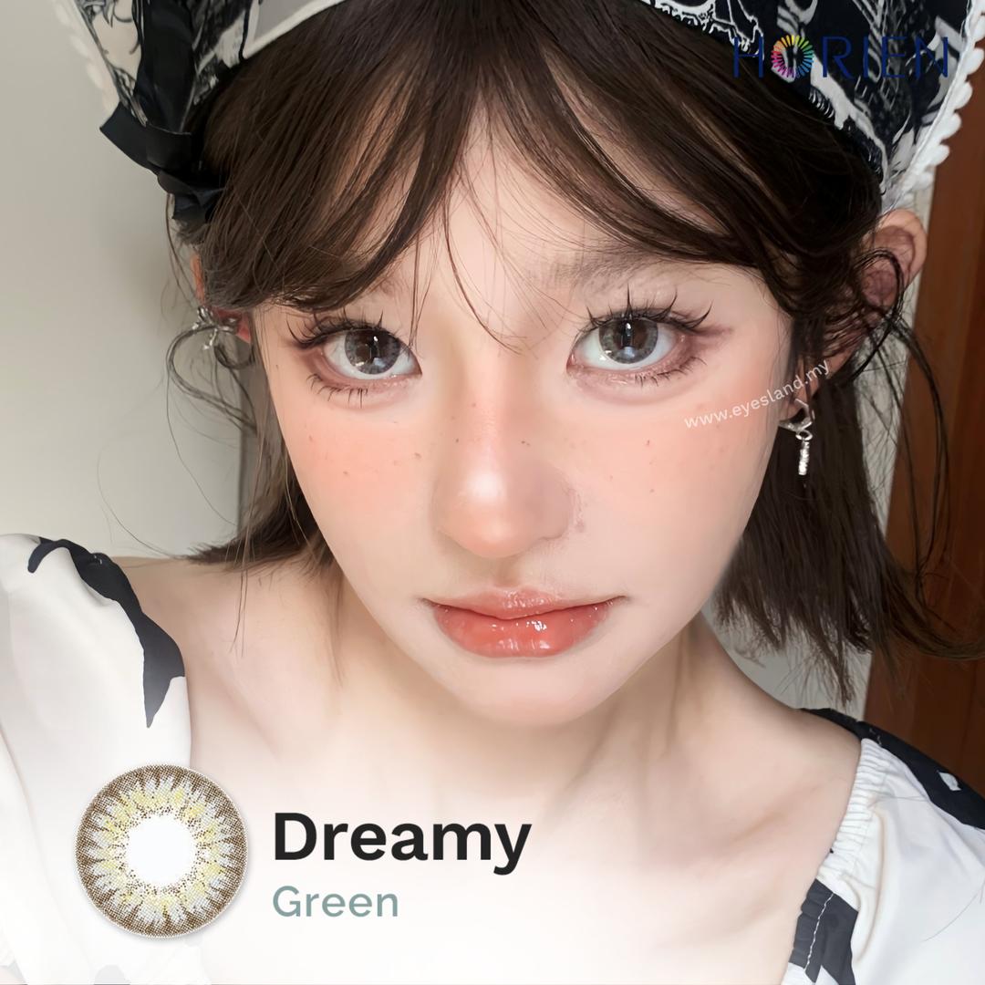 Dreamy Green-Eye Secret 38% Monthly Color Lens 2pcs (Eff dia:14.5mm)