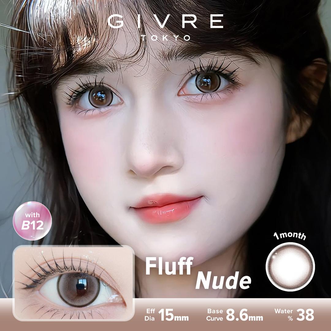 Fluff Nude-Givre Monthly Color Con 2pcs (Eff Dia:15mm)