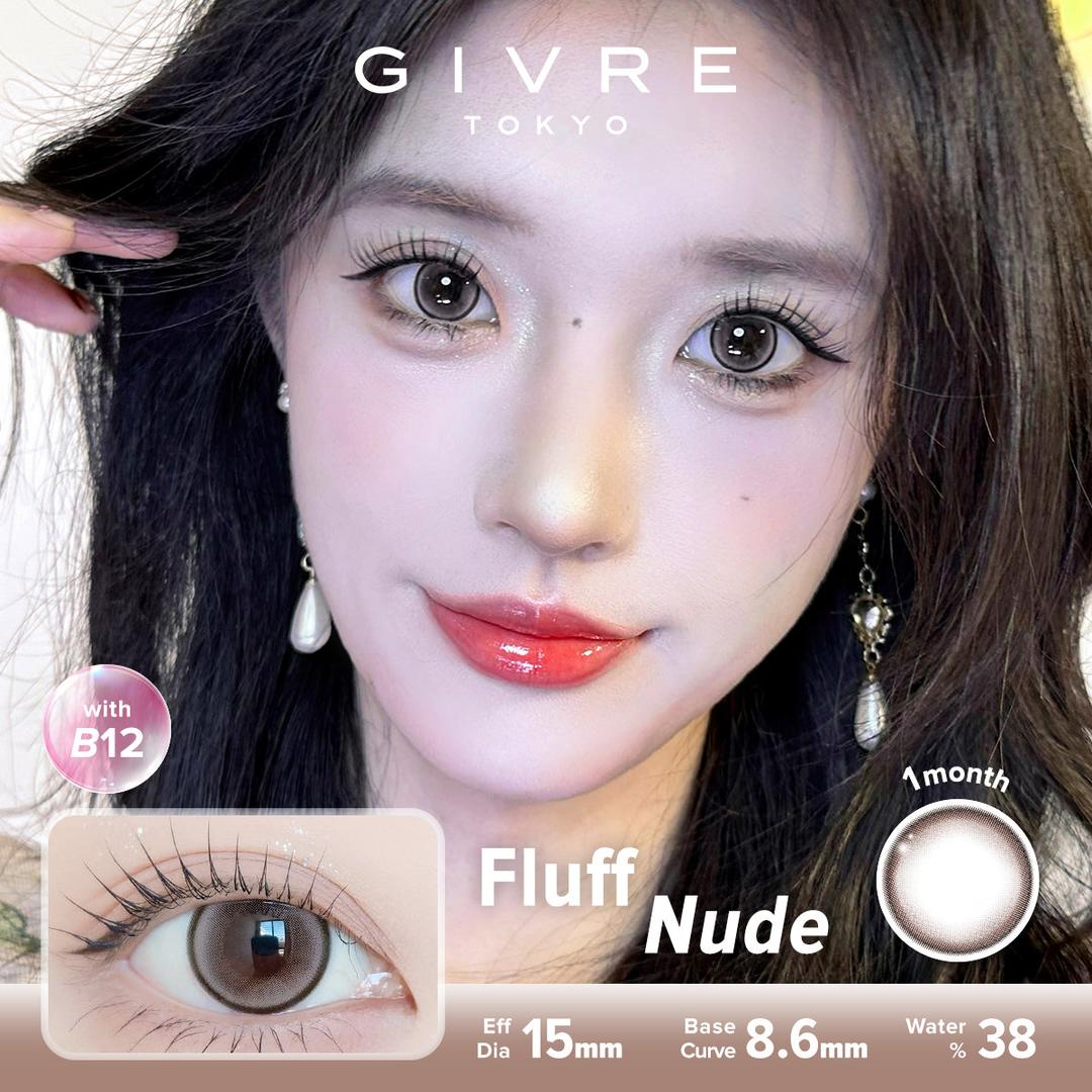 Fluff Nude-Givre Monthly Color Con 2pcs (Eff Dia:15mm)