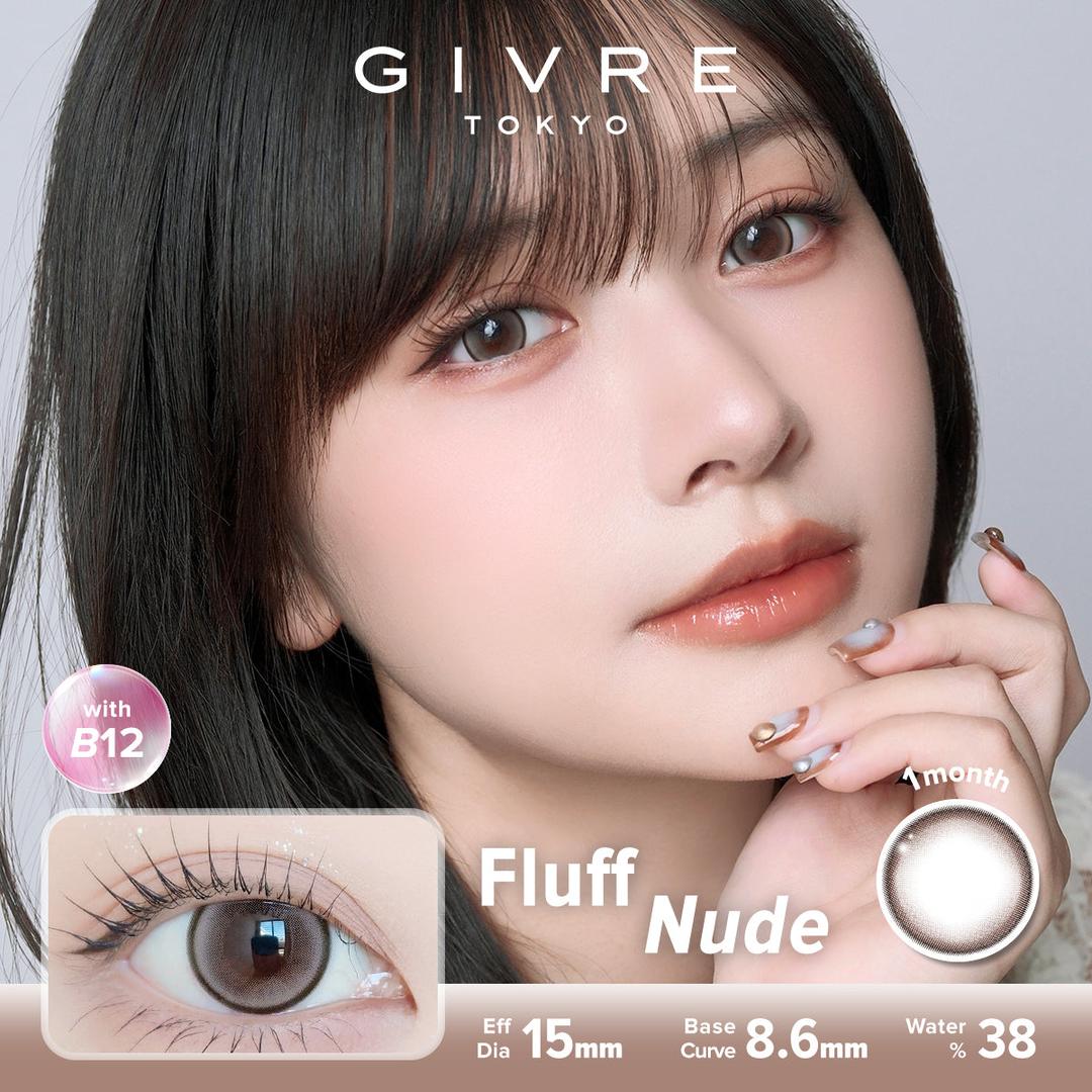 Fluff Nude-Givre Monthly Color Con 2pcs (Eff Dia:15mm)