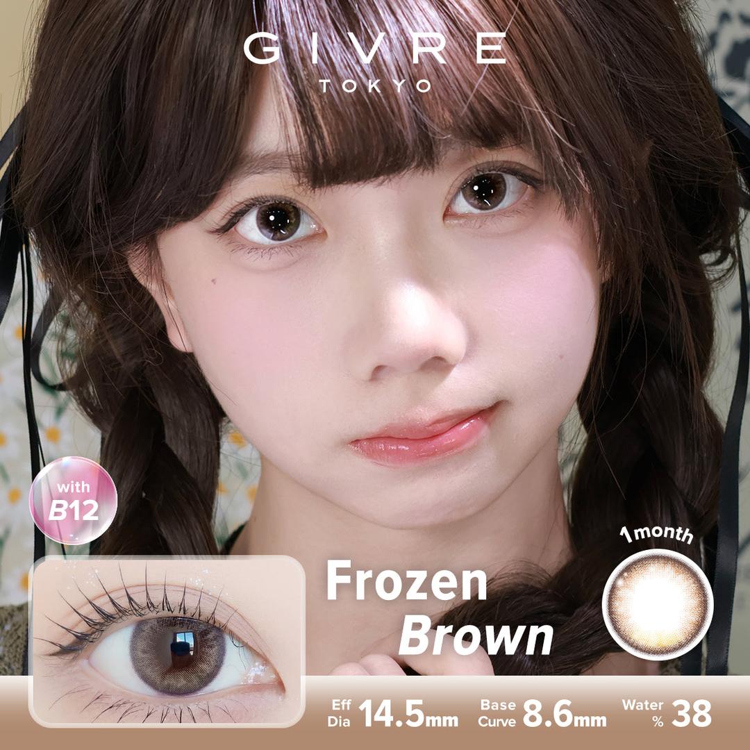 Frozen Brown-Givre Monthly Color Con 2pcs (Eff Dia:14.5mm)