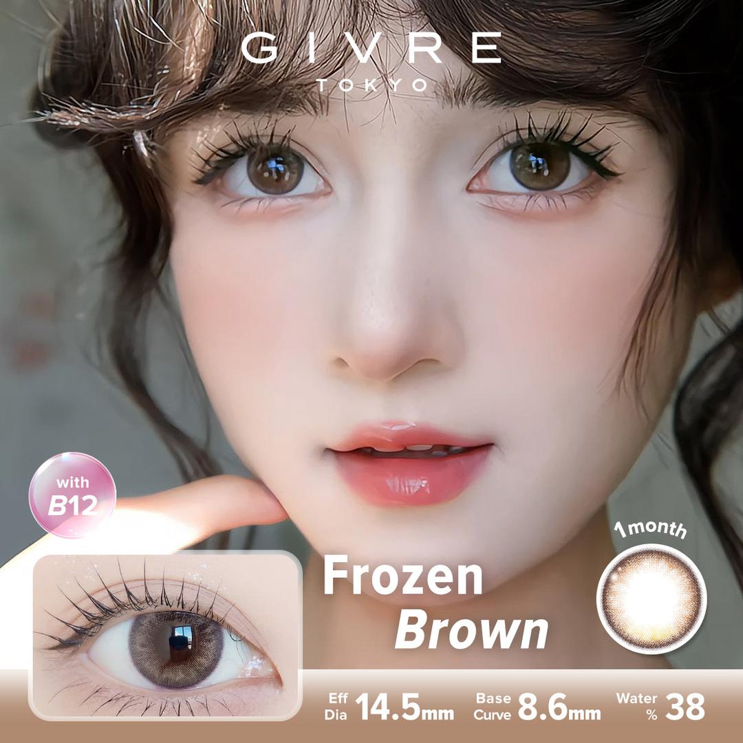 Frozen Brown-Givre Monthly Color Con 2pcs (Eff Dia:14.5mm)