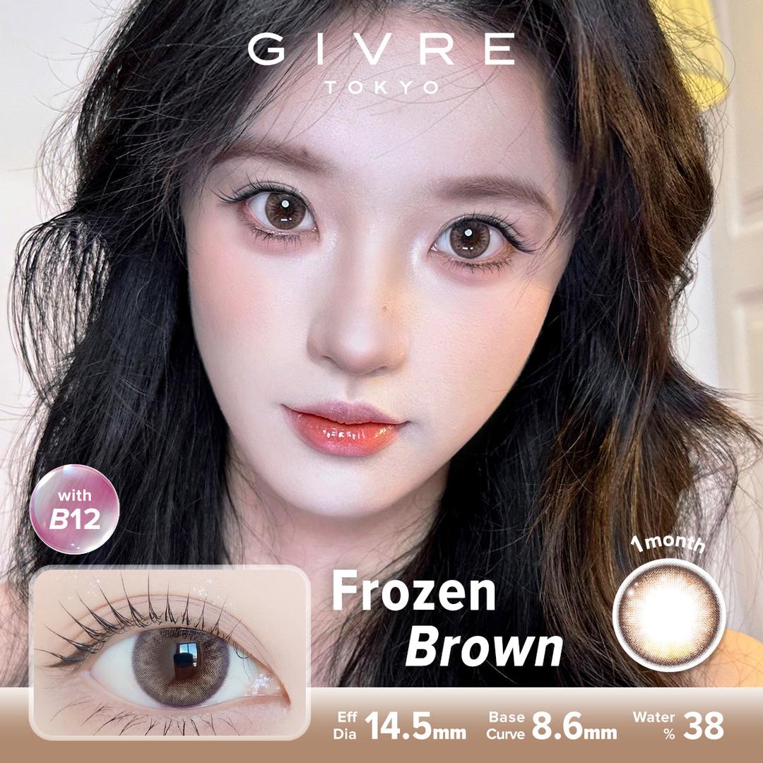 Frozen Brown-Givre Monthly Color Con 2pcs (Eff Dia:14.5mm)