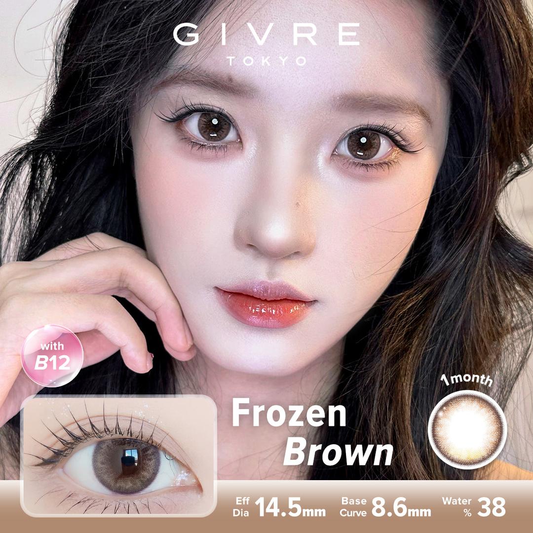 Frozen Brown-Givre Monthly Color Con 2pcs (Eff Dia:14.5mm)