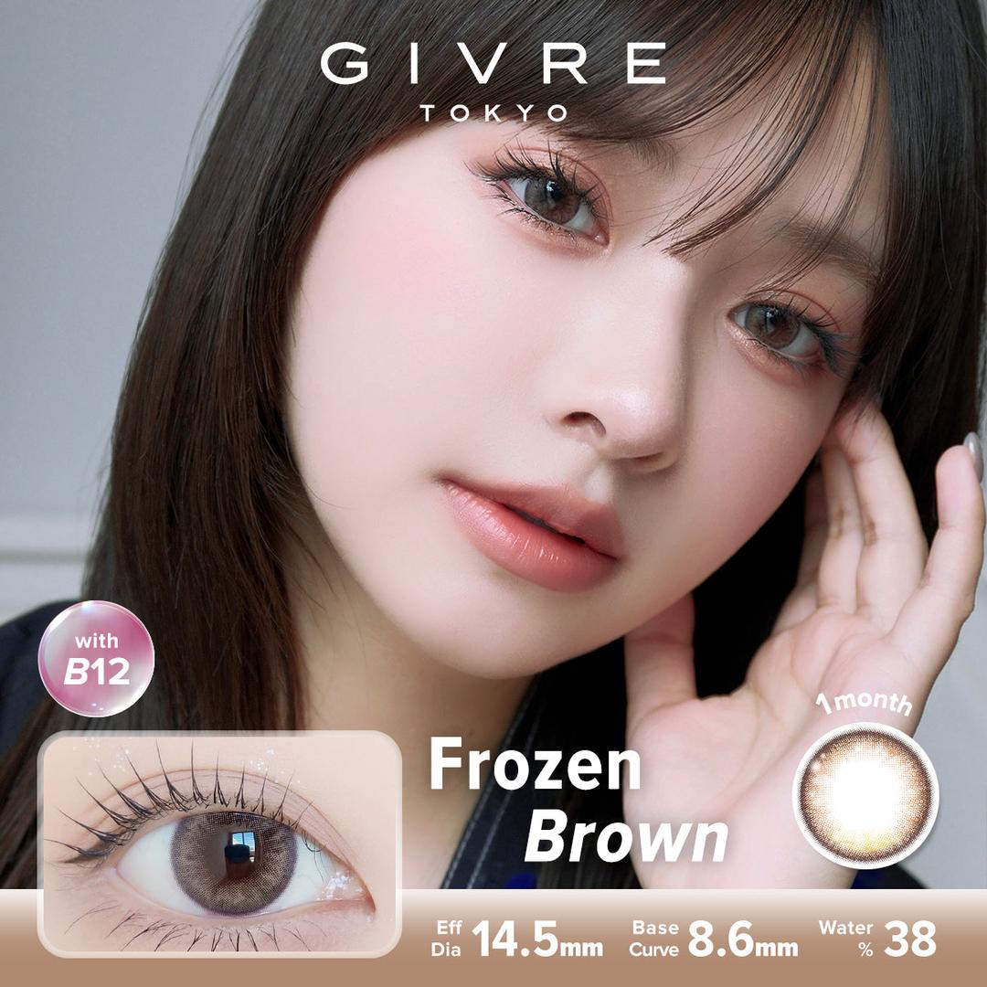 Frozen Brown-Givre Monthly Color Con 2pcs (Eff Dia:14.5mm)