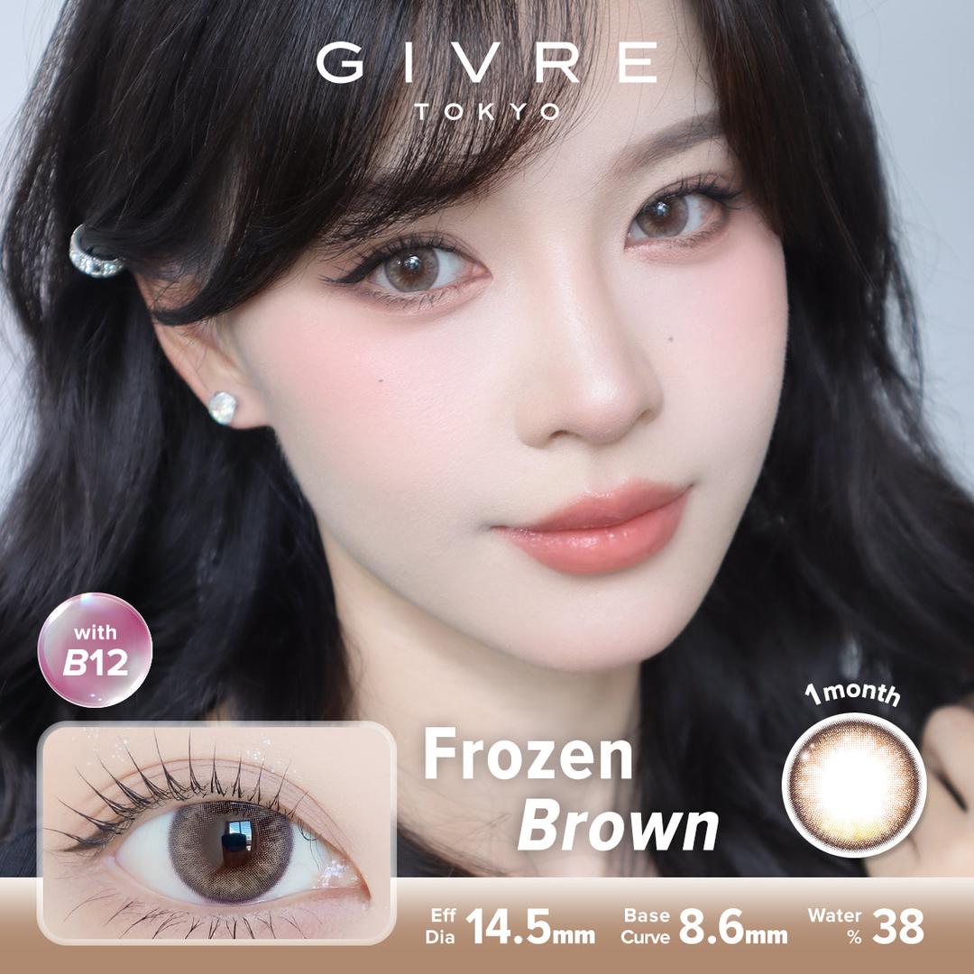 Frozen Brown-Givre Monthly Color Con 2pcs (Eff Dia:14.5mm)