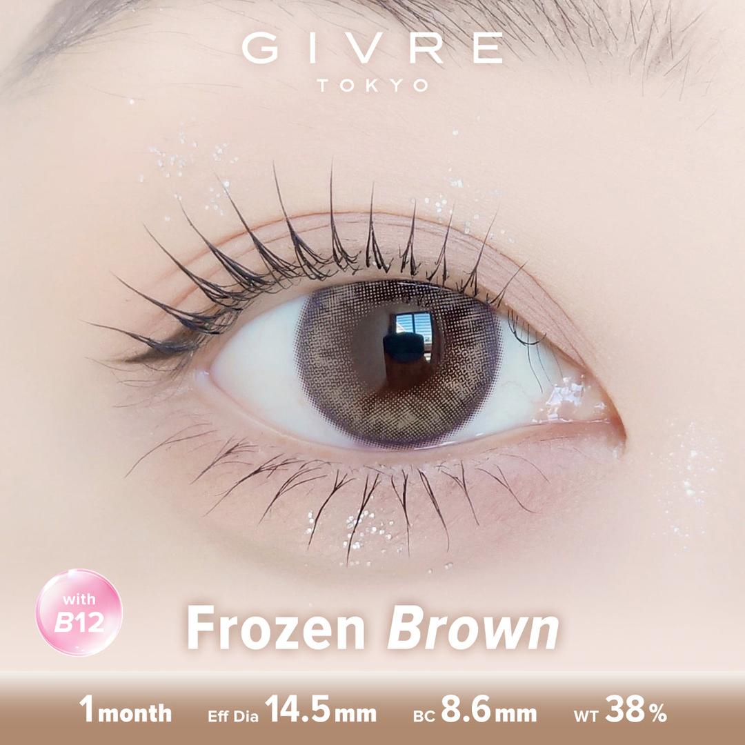 Frozen Brown-Givre Monthly Color Con 2pcs (Eff Dia:14.5mm)