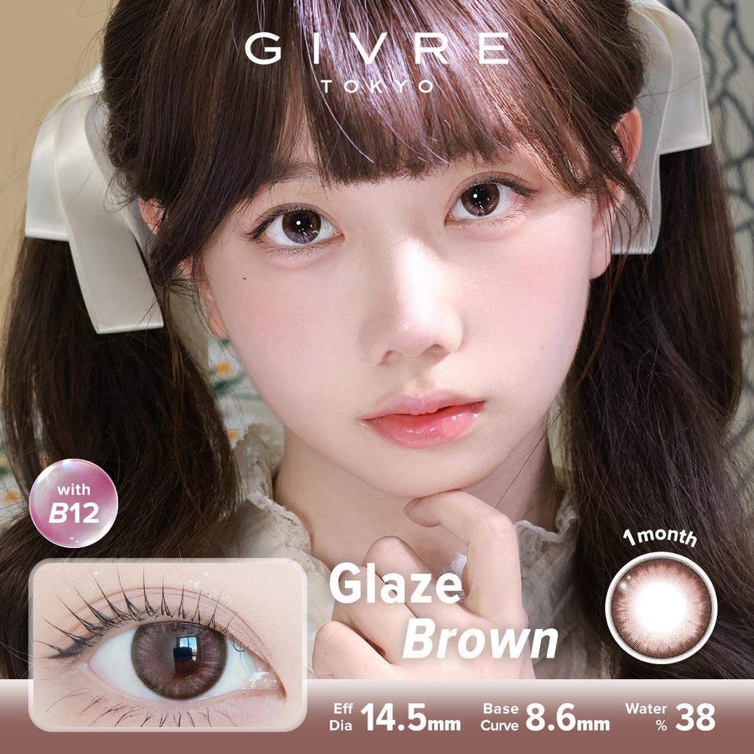Glaze Brown-Givre Monthly Color Con 2pcs (Eff Dia:14.5mm)