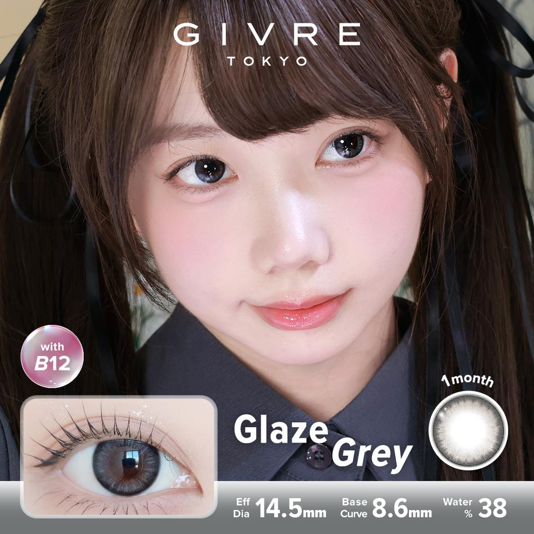 Glaze Grey-Givre Monthly Color Con 2pcs (Eff Dia:14.5mm)