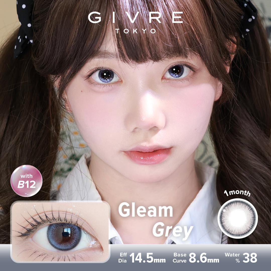 Gleam Grey-Givre Monthly Color Con 2pcs (Eff Dia:14.5mm)