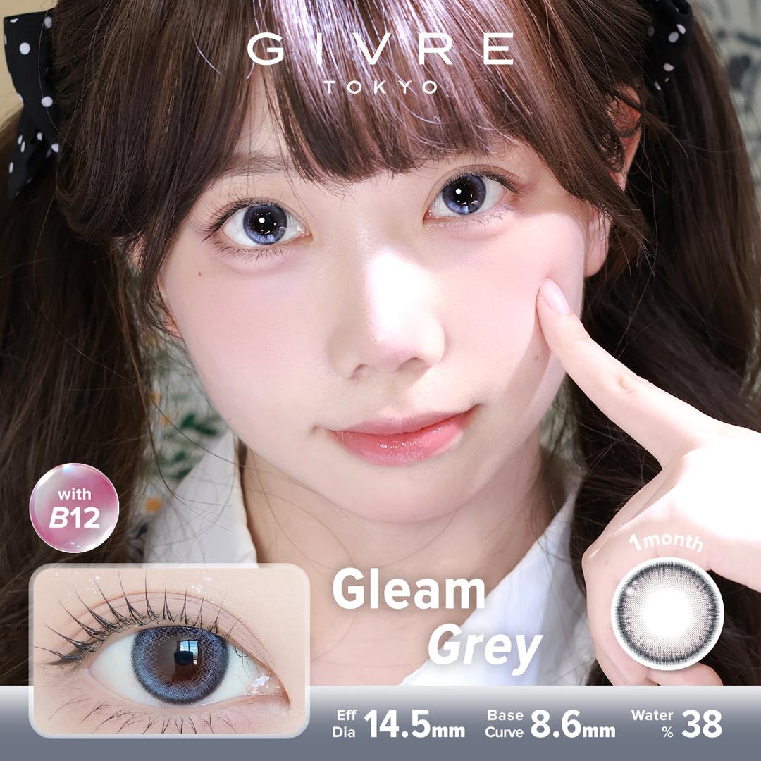 Gleam Grey-Givre Monthly Color Con 2pcs (Eff Dia:14.5mm)