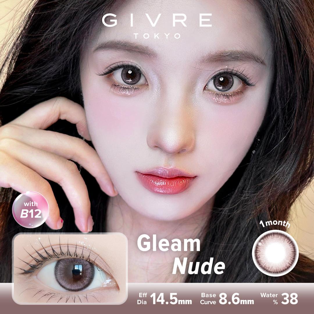 Gleam Nude-Givre Monthly Color Con 2pcs (Eff Dia:14.5mm)