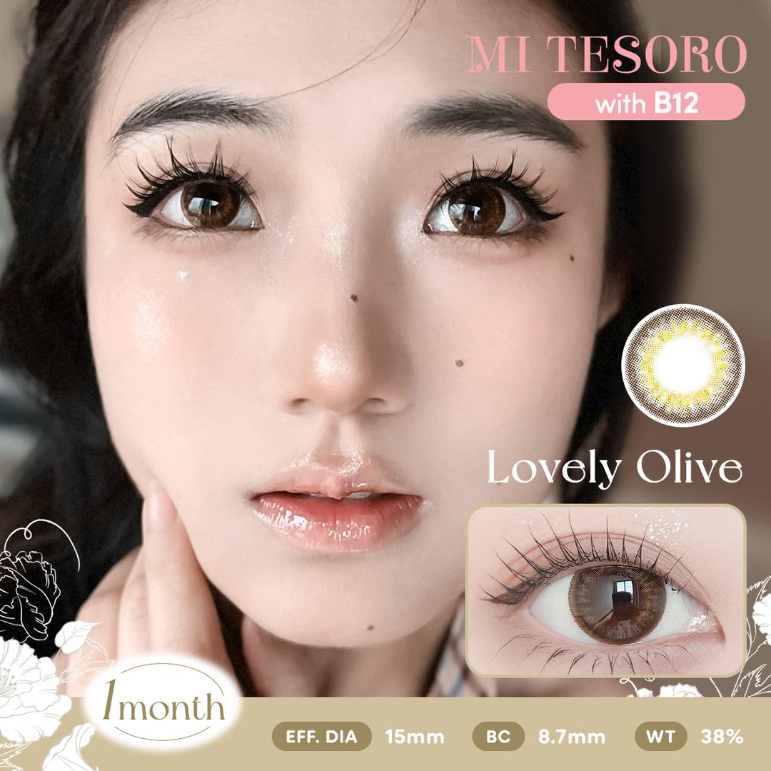 Lovely Olive-Mi Tesoro Monthly Color Con 2pcs (Eff Dia:15mm)