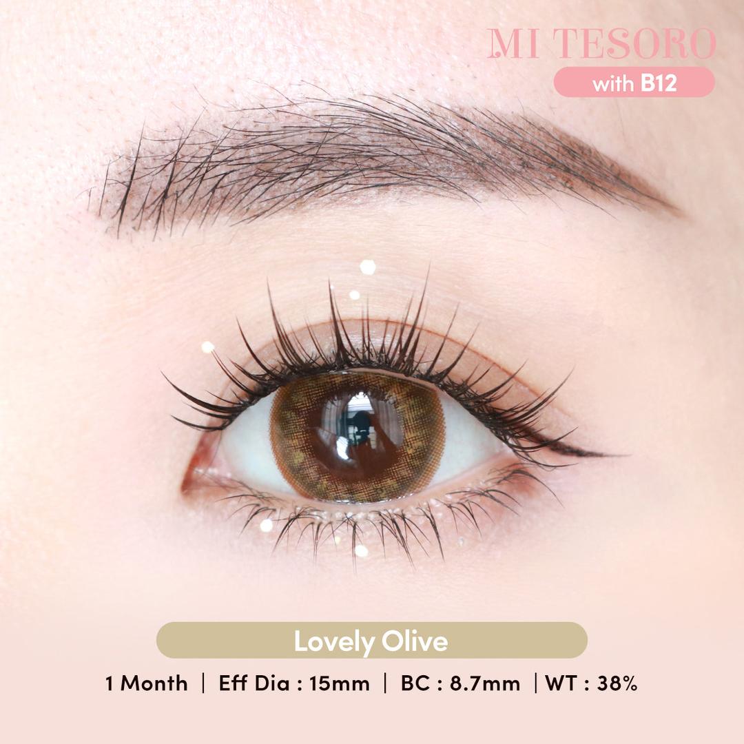 Lovely Olive-Mi Tesoro Monthly Color Con 2pcs (Eff Dia:15mm)