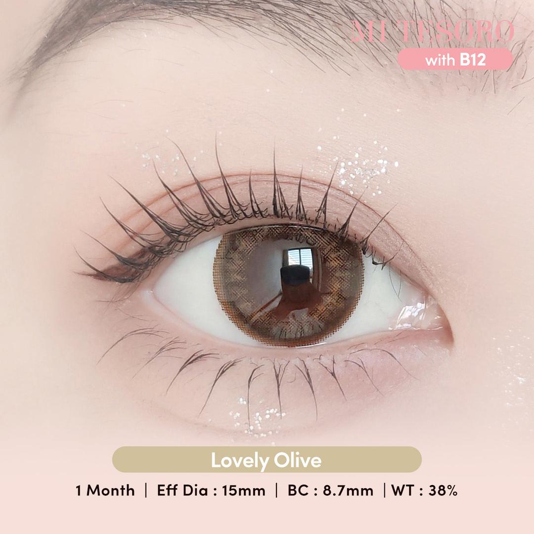 Lovely Olive-Mi Tesoro Monthly Color Con 2pcs (Eff Dia:15mm)