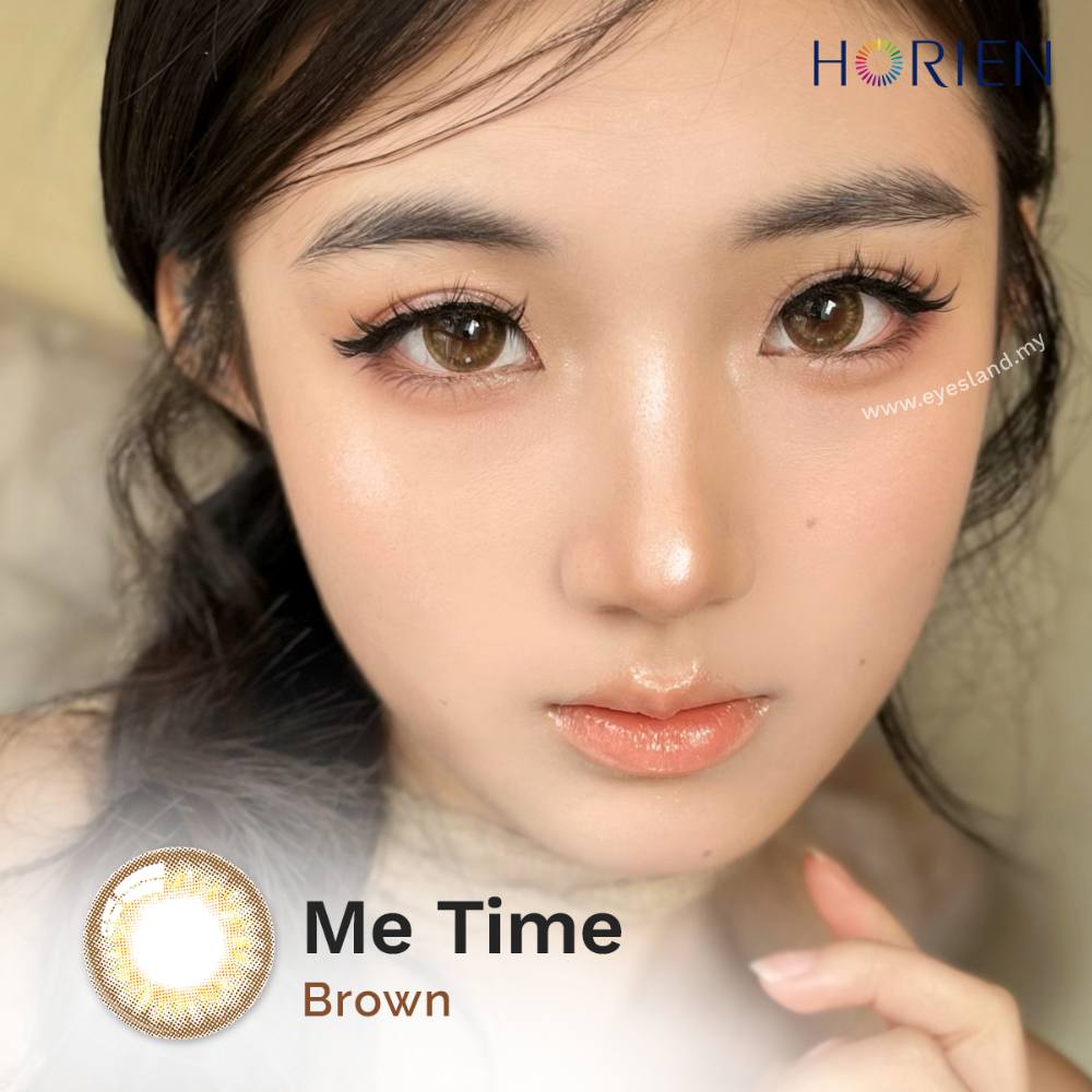Me Time Brown-Kira-Kira Monthly Color Lens 2pcs (Eff dia:15mm)