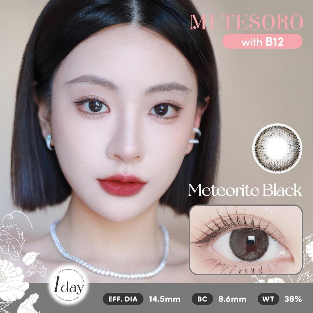 Meteorite Black-Mi Tesoro 1 Day Color Con 10pcs (Eff dia:14.5mm)