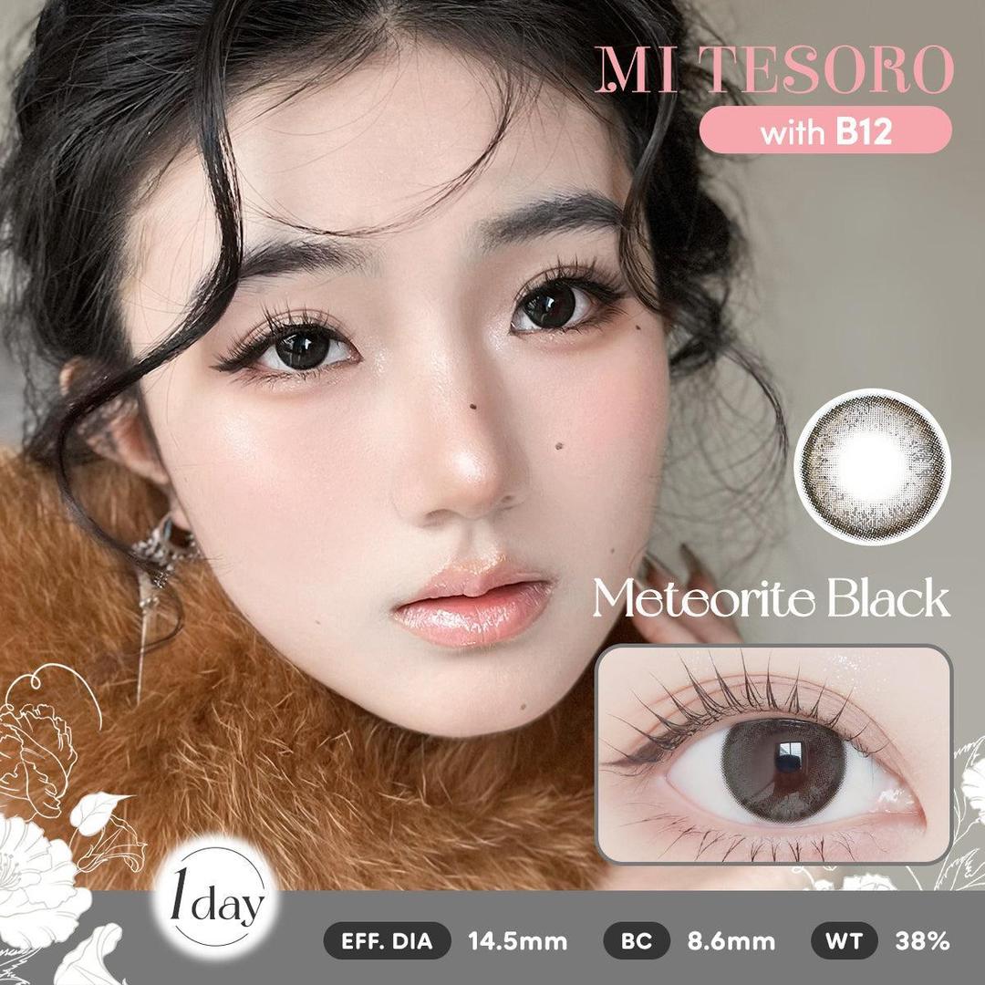 Meteorite Black-Mi Tesoro 1 Day Color Con 10pcs (Eff dia:14.5mm)