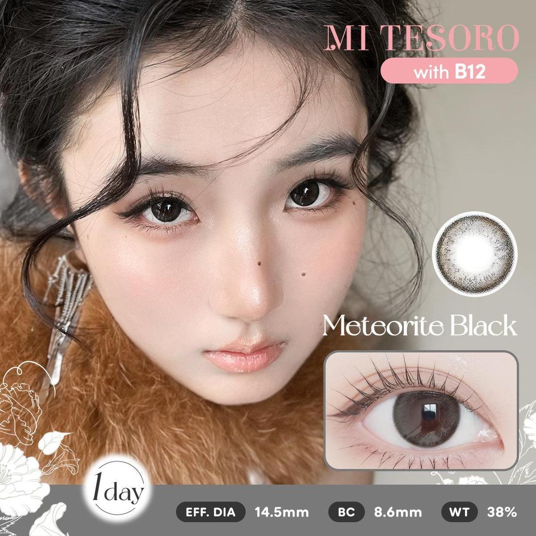 Meteorite Black-Mi Tesoro 1 Day Color Con 10pcs (Eff dia:14.5mm)