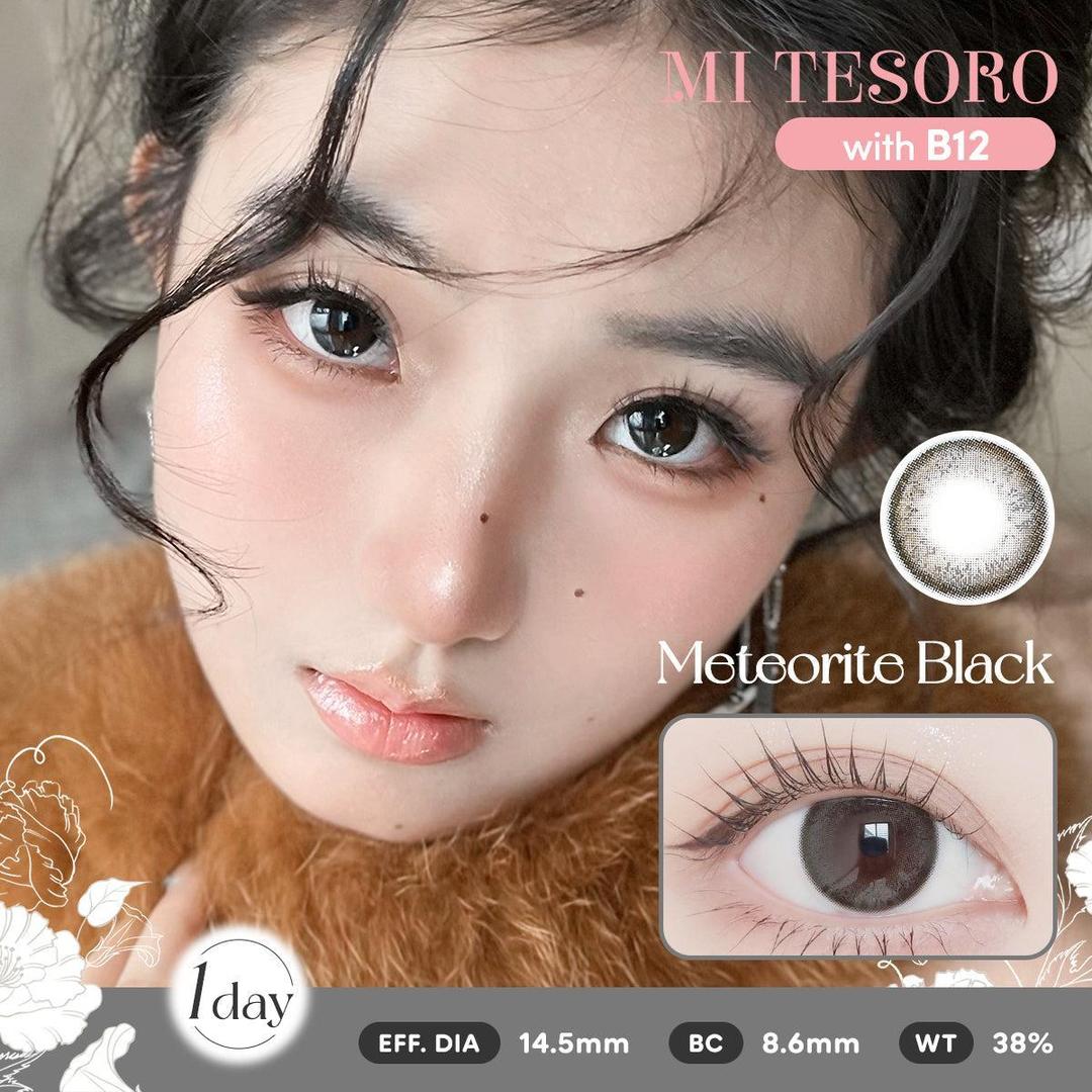 Meteorite Black-Mi Tesoro 1 Day Color Con 10pcs (Eff dia:14.5mm)