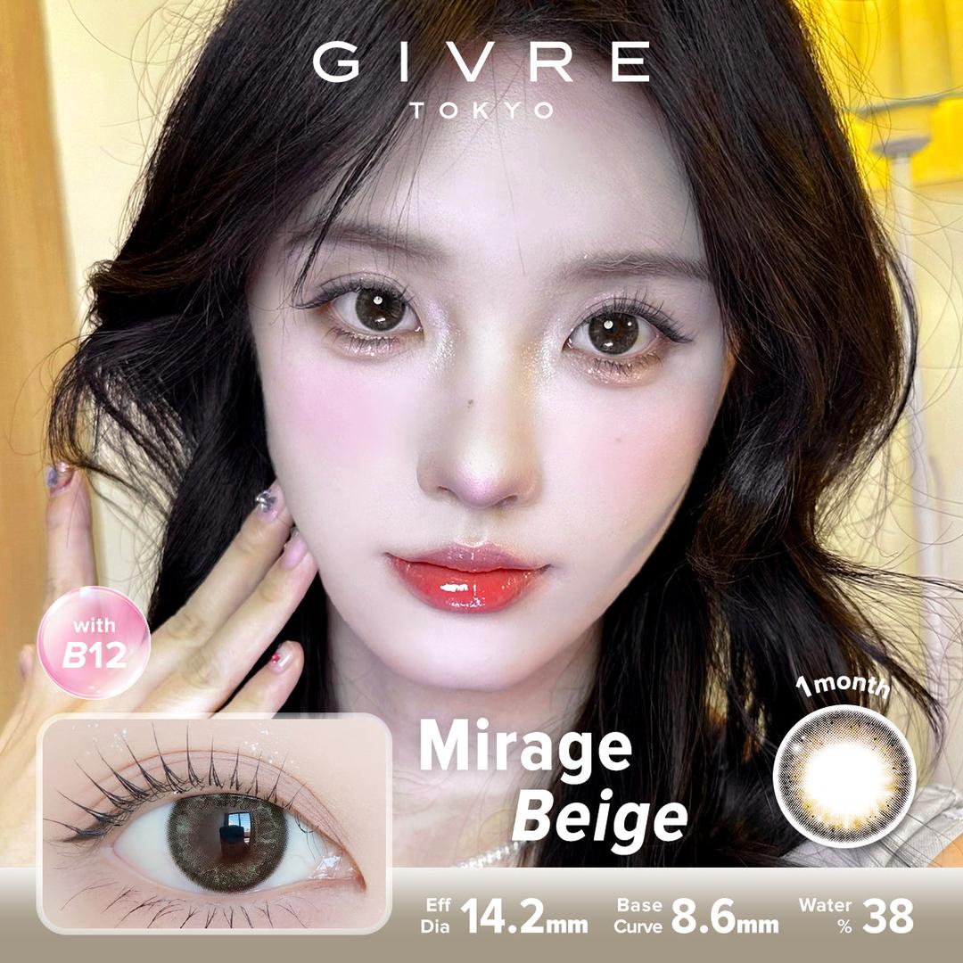 Mirage Beige-Givre Monthly Color Con 2pcs (Eff Dia:14.2mm)