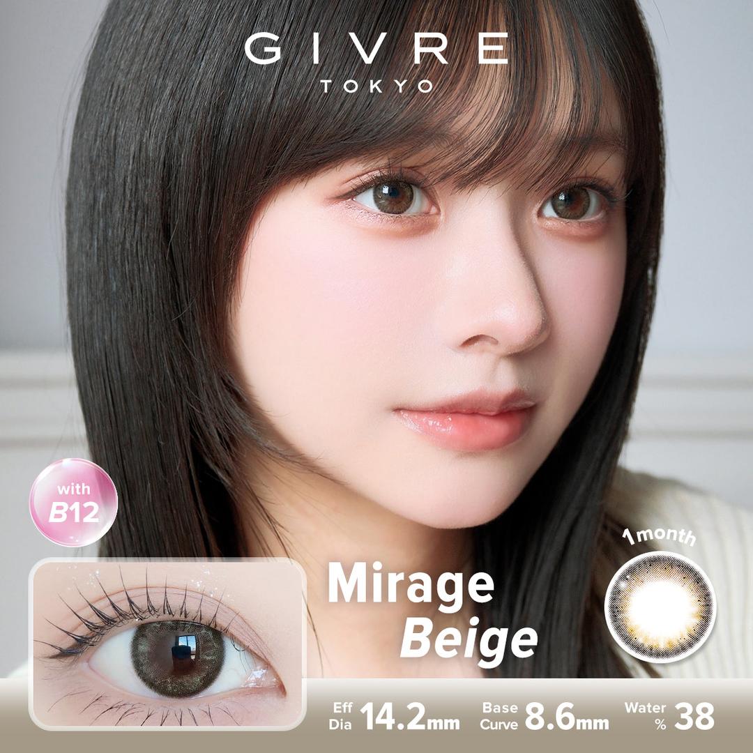 Mirage Beige-Givre Monthly Color Con 2pcs (Eff Dia:14.2mm)