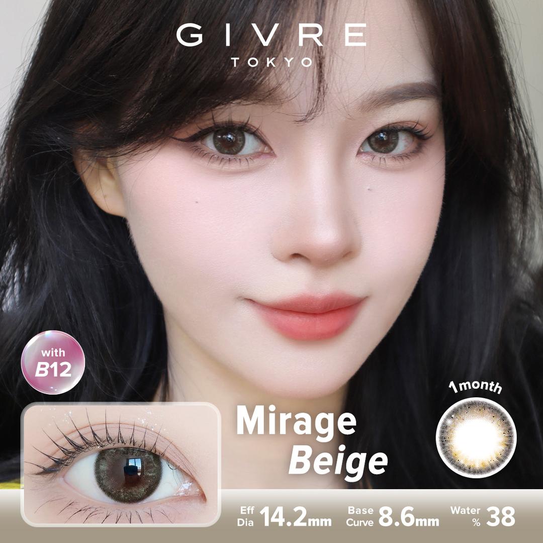 Mirage Beige-Givre Monthly Color Con 2pcs (Eff Dia:14.2mm)