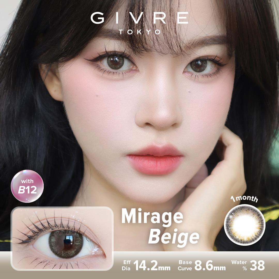 Mirage Beige-Givre Monthly Color Con 2pcs (Eff Dia:14.2mm)