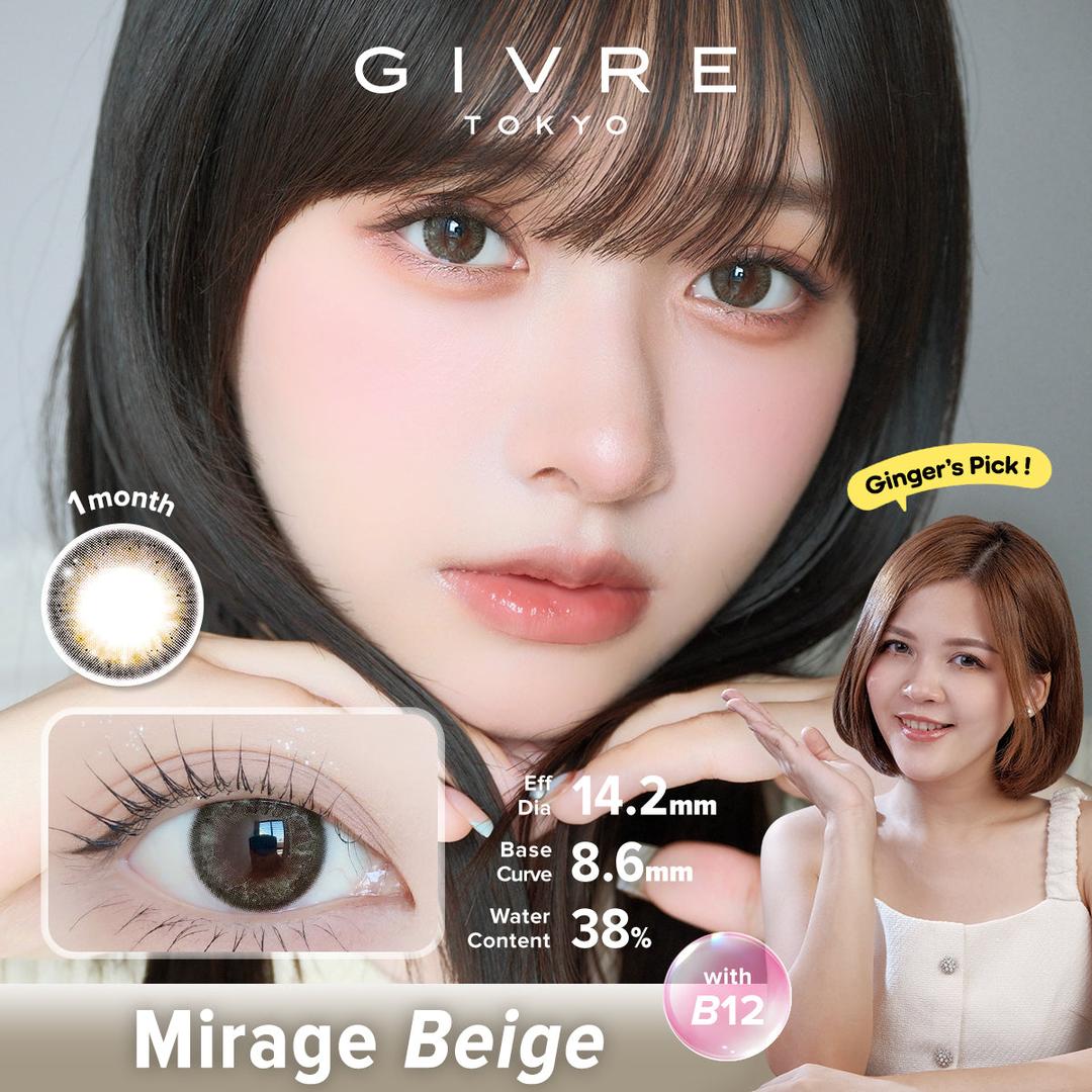 Mirage Beige-Givre Monthly Color Con 2pcs (Eff Dia:14.2mm)