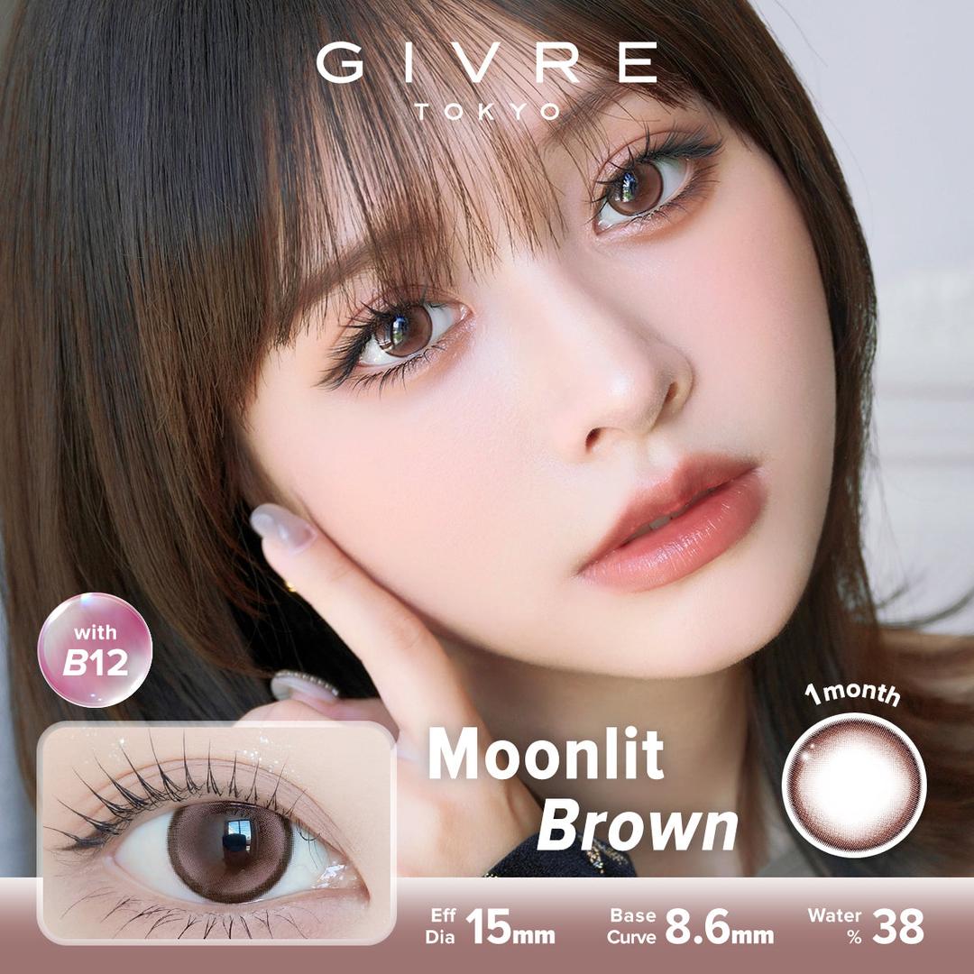 Moonlit Brown-Givre Monthly Color Con 2pcs (Eff Dia:15mm)