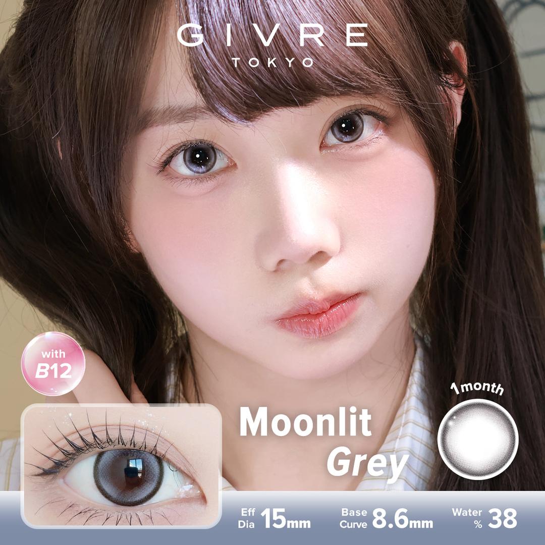 Moonlit Grey-Givre Monthly Color Con 2pcs (Eff Dia:15mm)