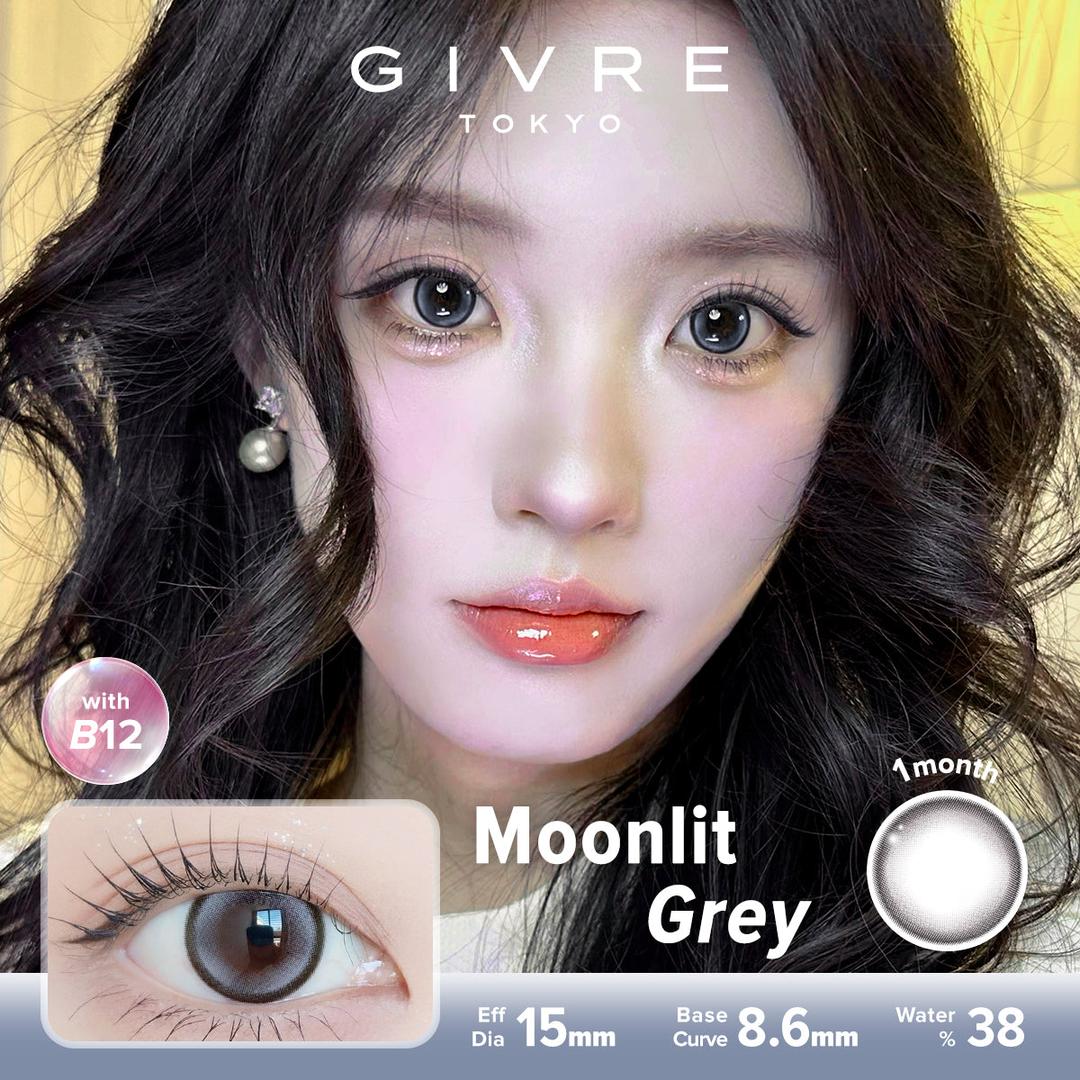 Moonlit Grey-Givre Monthly Color Con 2pcs (Eff Dia:15mm)