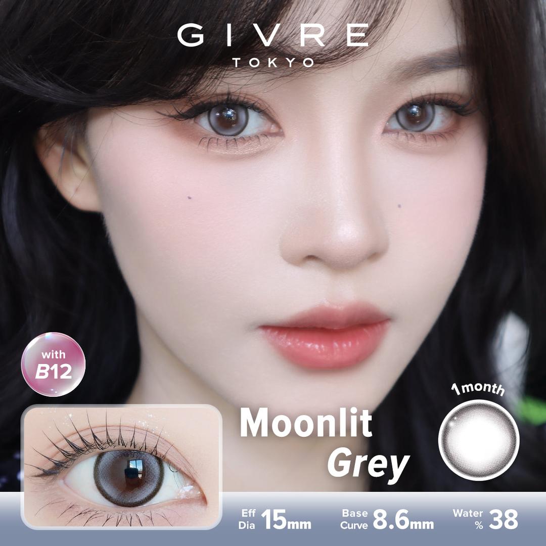 Moonlit Grey-Givre Monthly Color Con 2pcs (Eff Dia:15mm)