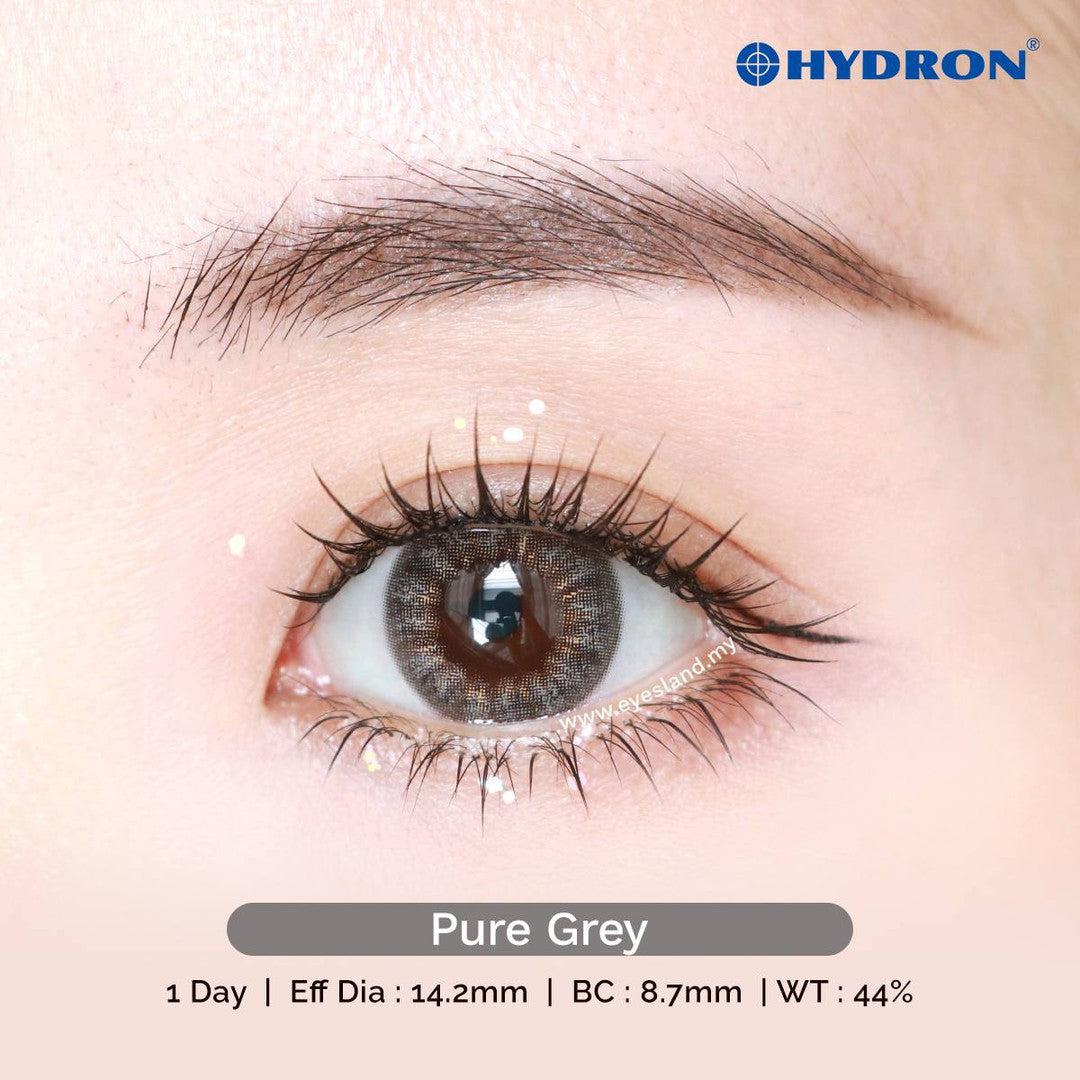 Pure Grey-Pure Plus Silicone Hydrogel 1 Day Color Contact Lens 10pcs (Eff dia:14.2mm)