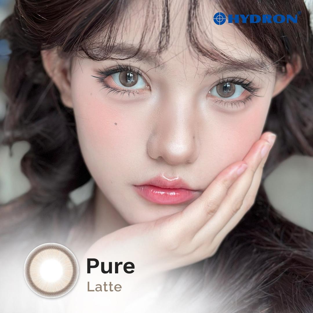 Pure Latte -Pure Plus Silicone Hydrogel 1 Day Color Contact Lens 10pcs (Eff dia:14.2mm)