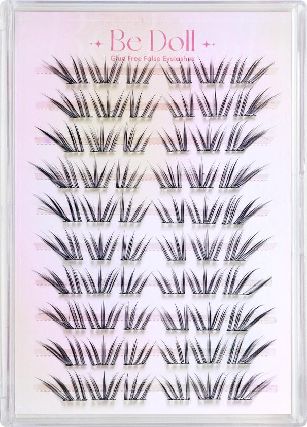 【Large size】Be Doll Glue free False Eyelashes - Style I F81 小珊瑚