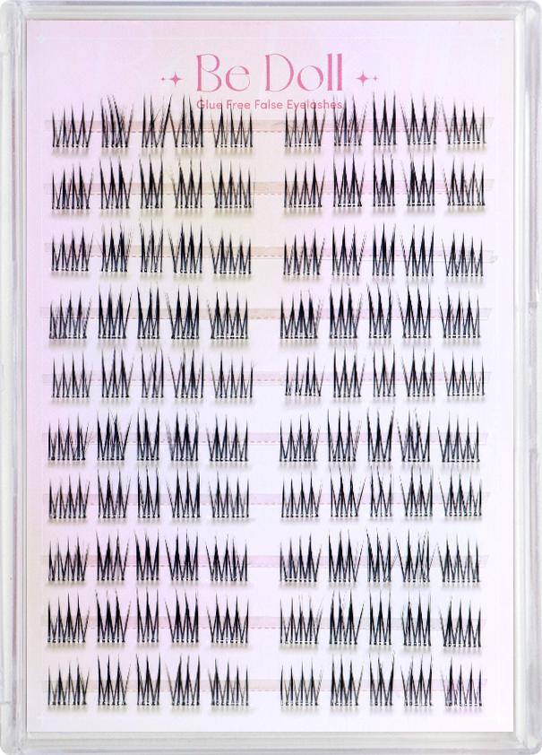 【Large size】Be Doll Glue free False Eyelashes - Style L W26 白日梦