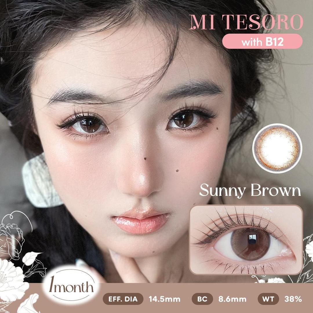 Sunny Brown-Mi Tesoro Monthly Color Con 2pcs (Eff dia:14.5mm)