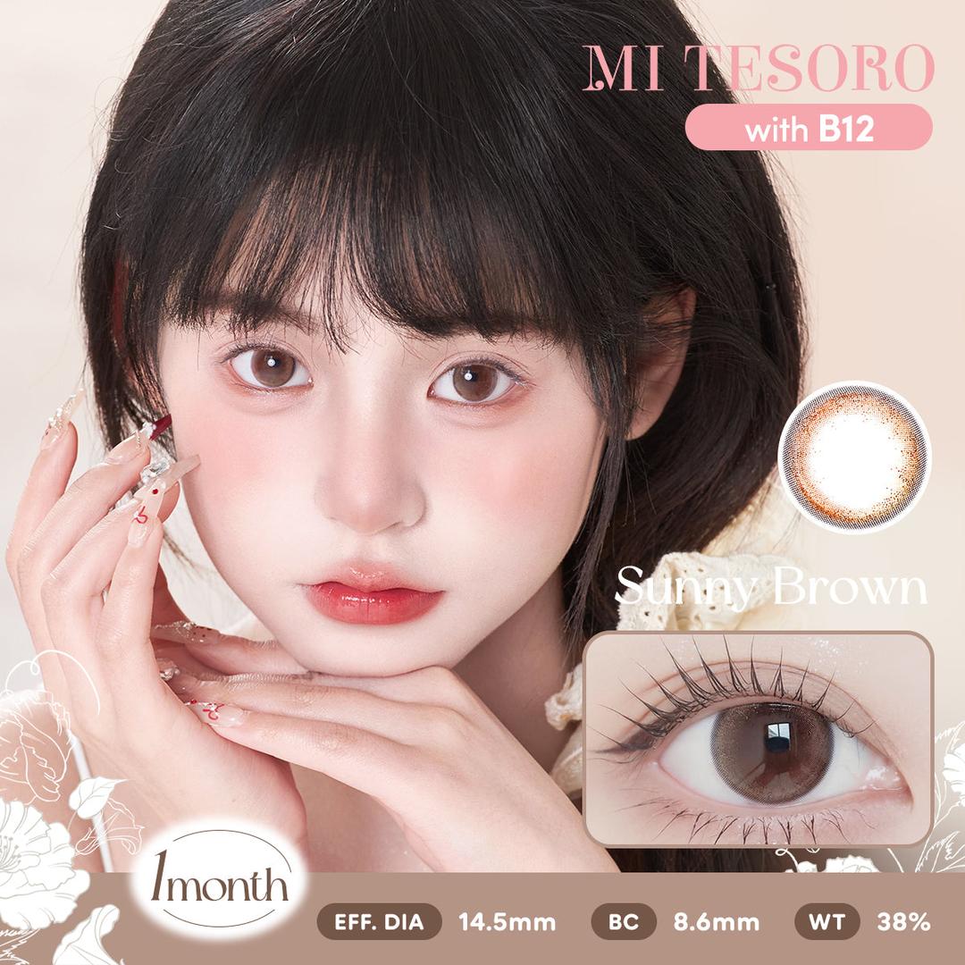Sunny Brown-Mi Tesoro Monthly Color Con 2pcs (Eff dia:14.5mm)