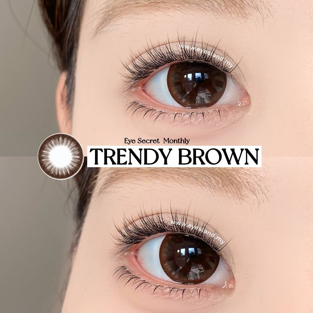 Trendy Brown-Eye Secret 38% Monthly Color Lens 2pcs (Eff dia:16mm)