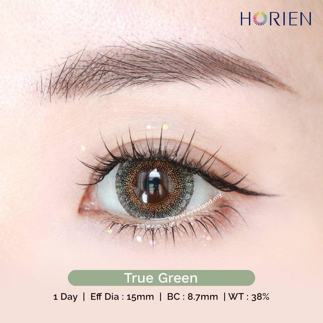 True Green-Eye Secret 38% 1 Day Color Lenses 10pcs (Eff dia:15mm)