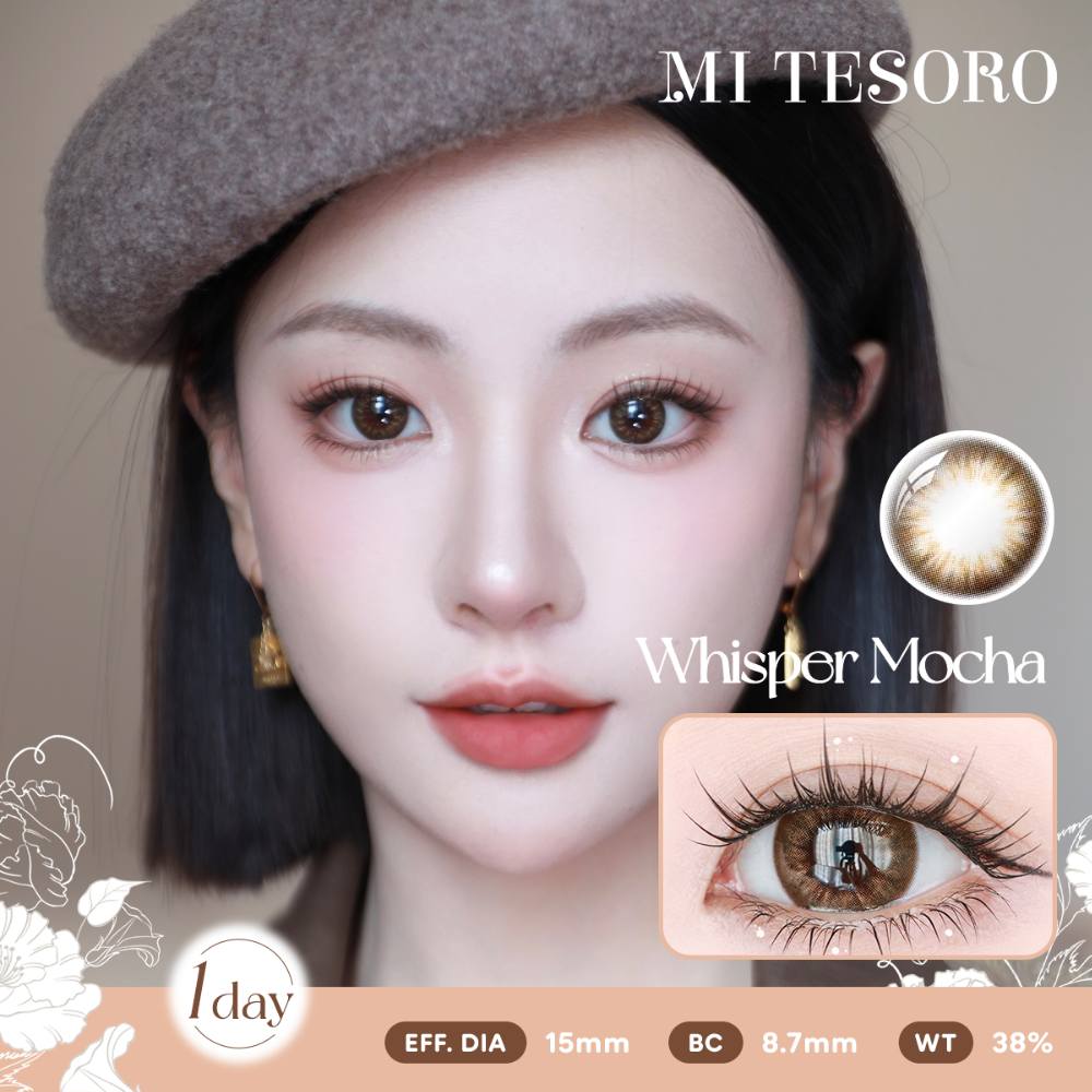 Whisper Mocha-Mi Tesoro 1 Day Color Con 10pcs (Eff dia:15mm)