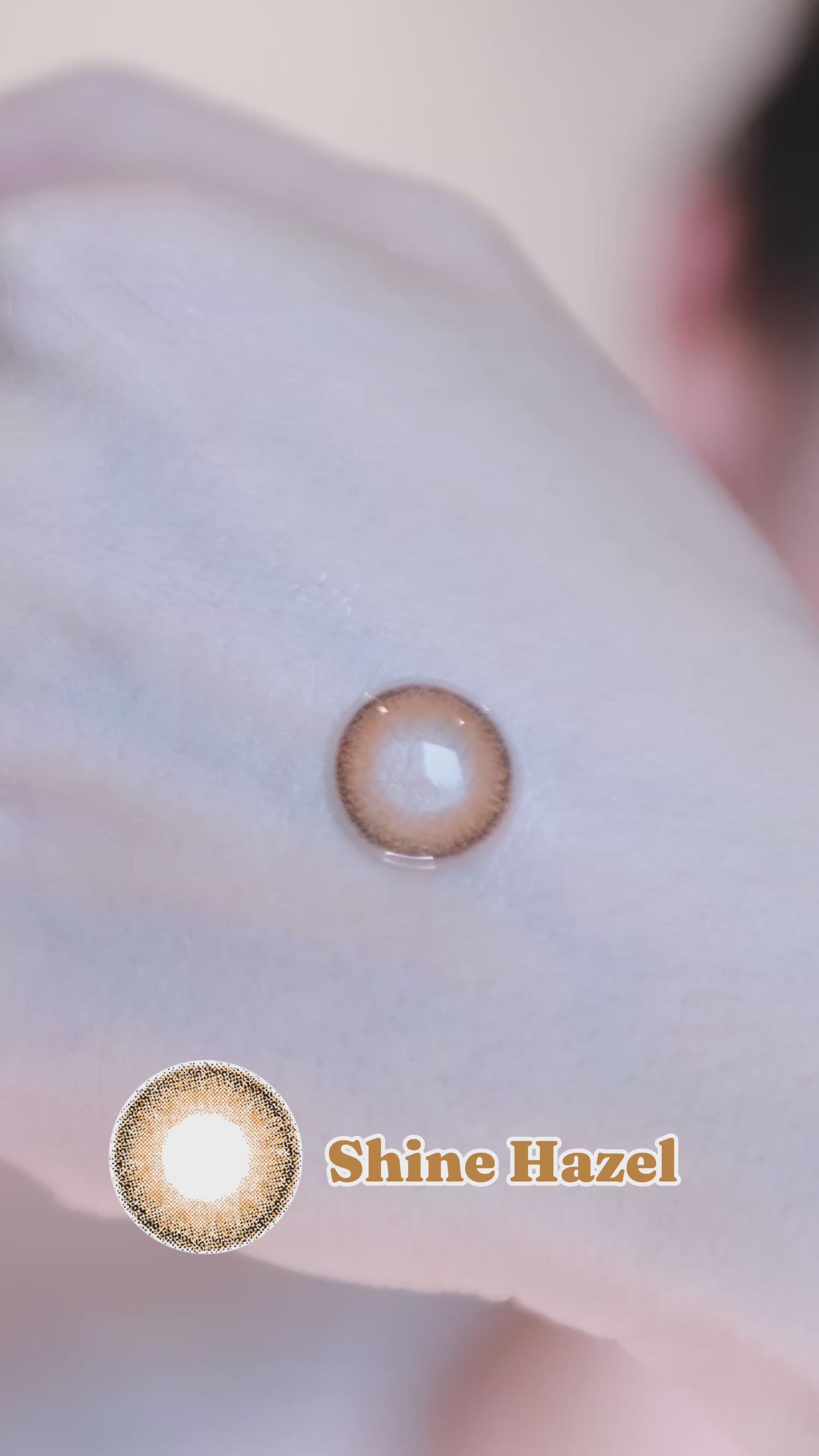 Shine Hazel-Eye Secret 38% 3 Month Color Lens 2pcs (Eff dia:14.2mm)